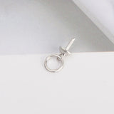 10pcs Small Sterling Silver Round Pearl Pendant Mounting for Women SP402SB