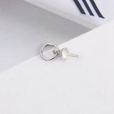 10pcs Small Sterling Silver Round Pearl Pendant Mounting for Women SP402SB