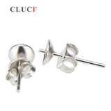 925 Silver Pearl Stud Earrings for Women SE051SB