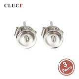 925 Silver Pearl Stud Earrings for Women SE051SB