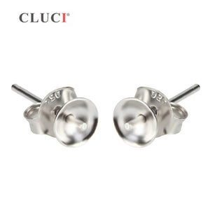 925 Silver Pearl Stud Earrings for Women SE051SB