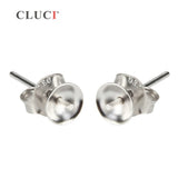 925 Silver Pearl Stud Earrings for Women SE051SB