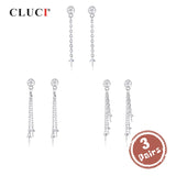 Sterling Silver Pearl Earring Mounting for Women Wedding SE144SB