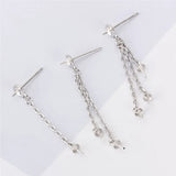 Sterling Silver Pearl Earring Mounting for Women Wedding SE144SB