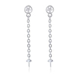 Sterling Silver Pearl Earring Mounting for Women Wedding SE144SB