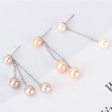 Sterling Silver Pearl Earring Mounting for Women Wedding SE144SB