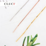 925 Sterling Silver Long Pearl Mountings Ear Line Earrings SE121SB