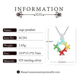 925 Silver Autism Awareness Puzzle Heart Locket SC281SB