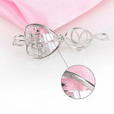 925 Sterling Silver Hollow Charms Pendant for Women Necklace Jewelry
