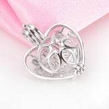 925 Sterling Silver Hollow Charms Pendant for Women Necklace Jewelry