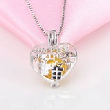 925 Sterling Silver Hollow Charms Pendant for Women Necklace Jewelry