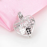 925 Sterling Silver Hollow Charms Pendant for Women Necklace Jewelry