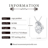 925 Sterling Silver Mysterious Mask Shaped Pearl Locket Pendant