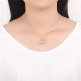925 Sterling Silver Mysterious Mask Shaped Pearl Locket Pendant