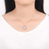925 Sterling Silver Pearl Locket Pendant Bull Charms Pendant Necklace Jewelry