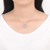 925 Sterling Silver Pearl Locket Pendant Butterfly Charms for Necklace SC042SB
