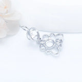 925 Sterling Silver Pearl Locket Pendant Butterfly Charms for Necklace SC042SB