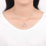 Bear Shaped Silver 925 Pendant for Necklace Jewelry Making