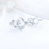 Bear Shaped Silver 925 Pendant for Necklace Jewelry Making