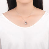 Cat Footprint 925 Silver Pendant for Necklace Women Charms SC104SB