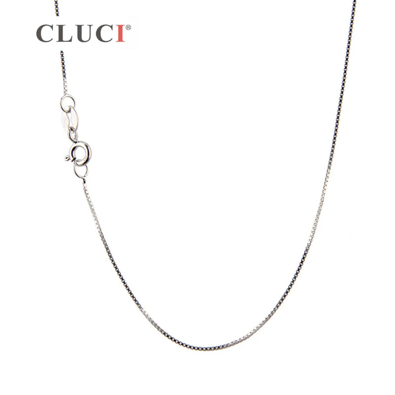 Fashional Women 925 Silver Box Necklace Chain SN008SB-1