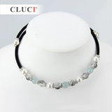 Adjustable Gem Necklace Crystal Zircon Choker for Women BN012SB