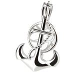 925 Sterling Silver Anchor Pendant for Women Jewelry Making