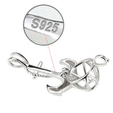 925 Sterling Silver Anchor Pendant for Women Jewelry Making