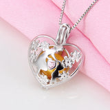 Heart Shaped 925 Sterling Silver Pearl Pendant Locket SC246SB