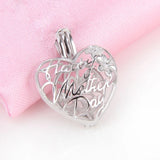 3pcs 925 Heart Pendant for Women Necklace Making Sterling Silver Jewelry