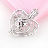 3pcs 925 Heart Pendant for Women Necklace Making Sterling Silver Jewelry