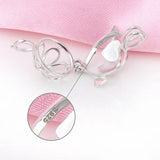 925 Love Arrow Heart Pendant Women Sterling Silver Charms SC219SB