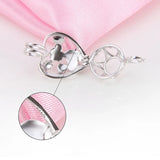 925 Love Heart Pendant for Mom Women Fine Jewelry