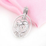 925 Sterling Silver Pearl Locket Pendant for Necklace SC240SB