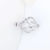 Mother's Double Heart 925 Sterling Silver Pendant Jewelry