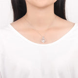 Mother's Double Heart 925 Sterling Silver Pendant Jewelry