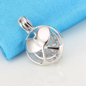 925 Tennis Sport Shape Pearl Locket Pendant Jewelry