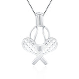 925 Tennis Racquet Sports Cage Pendant 925 Sterling Silver Charms Pendant Women