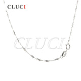 3pcs Girls' 925 Silver Wave Necklace Chain, 16 or 18 inch, SN015SB-1