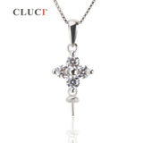 7mm Akoya Pearl Pendant 925 Silver DIY Fitting Jewelry Women