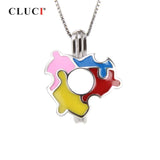 925 Silver Puzzle Piece Charm Pendant for Necklace Jewelry Making