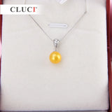 925 Silver Rhinestone Necklace Pendant for 7-8mm Pearls
