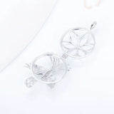 925 Silver Phoenix Shaped Cage Pendant US Air Force Charms