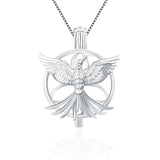 925 Silver Phoenix Shaped Cage Pendant US Air Force Charms