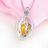 925 Silver Sterling Cage Pendant for Women Jewelry Making