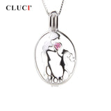 925 Silver Sterling Cage Pendant for Women Jewelry Making