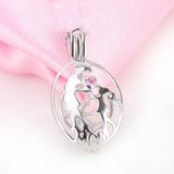 925 Silver Sterling Cage Pendant for Women Jewelry Making