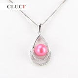 925 Silver Water Drop Zirconia Pendant Necklace