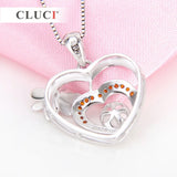 925 Silver Sterling Bee Charms Pendant Mounting with Red Zircons
