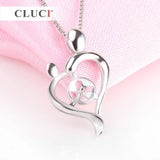 925 Silver Mother & Child Charm Pendant Necklace